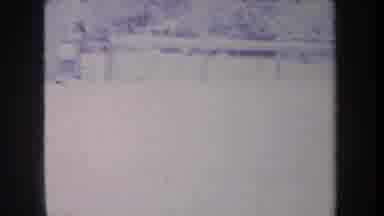 Michigan USA (1968): Animals Frolic In The Snow While Children Shovel The Snow