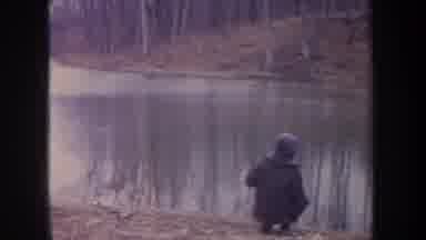 Michigan USA (1968): 2 Boys Are Standing Near By A Lake