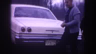 Michigan USA (1968): White Kids Getting In The Car With Their White Family On A