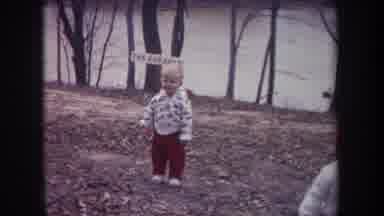 Michigan USA (1968): Children Playing In Wagon Near Lakeside