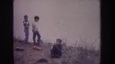 Michigan USA (1968): One Child Sat On The River Bed