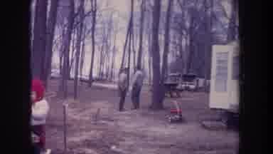 Michigan USA (1968): Lots Of Cars In The Woods With Lots Of Trees And A Holiday