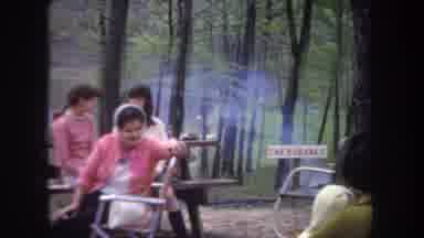 Michigan USA (1968): 1970s Picnic With The Family Campsite