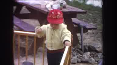 Michigan USA (1968): Small Kid With The Red Hat Has A Beautiful Smile And His