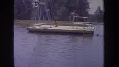 Michigan USA (1968): Great Fun At The Lake On A Stand Alone Pier In The Sunlight