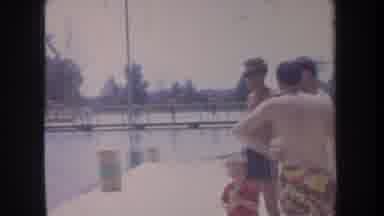 Michigan USA (1968): Kids Families Hanging Out By The Public Pool