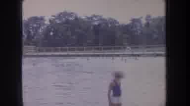 Michigan USA (1968): The Man Swimming In The Beach