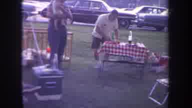 Michigan USA (1968): Family And Friends Chilling On 4th July With Barbecue