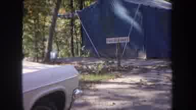 Michigan USA (1968): Two Scenes First Car And House Tent Building Second Peaceful