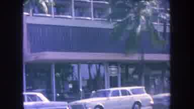 Hawaii USA (1969): Building Trade Avenue Business Cars Cycle