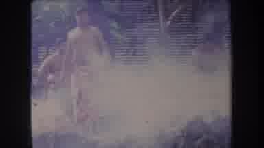 Hawaii USA (1969): Hawaiian Men Wearing Their Traditional Skirt Trying To Start A