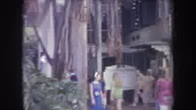 Hawaii USA (1969): Lots Of Clerks And Old Drawings Inside A Park With Some People
