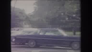 Hawaii USA (1969): Beautiful Classic 1960s Cars Near By An Open Field With Trees
