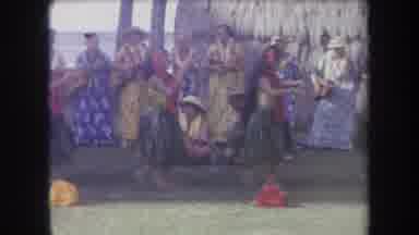 Hawaii USA (1969): Hulu Dancers Performing In A Line With Musicians In The