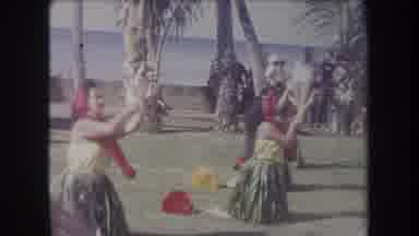 Hawaii USA (1969): Hawaiian Luau Dancers Use Strict Instruments To Dance With And