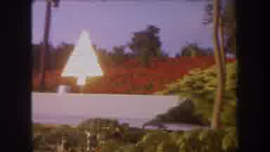 Hawaii USA (1969): Christmas Tree On Top Of A House Surrounded Thick Bush