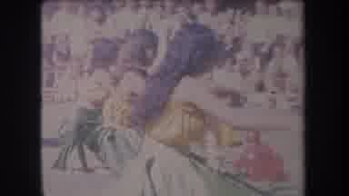 Hawaii USA (1969): Girls In Beautiful Costumes Performing A Dance In Front Of