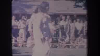 Hawaii USA (1969): Two Women In Long Dresses And Leis Perform A Dance Show For A