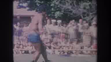 Hawaii USA (1969): Indian Man Juggling In Front Of An Audience Of Many People