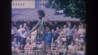Hawaii USA (1969): Tribal Island Dancers Performing In Front Of Tourist