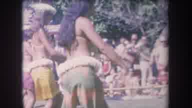 Hawaii USA (1969): Tribal Dancing In Front Of An Audience With Music Playing In