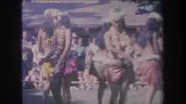 Hawaii USA (1969): Four Women Hula Dancing And Performing Traditional Dance Moves