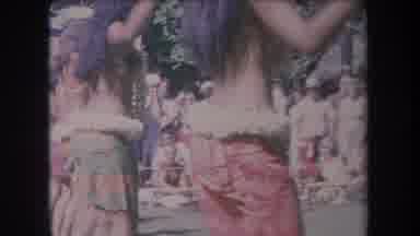 Hawaii USA (1969): Young Pretty Women Hula Dancing Audience Tradition Performing