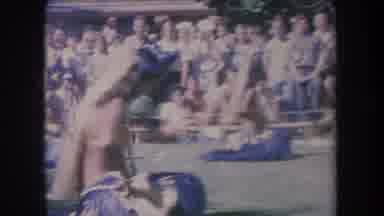 Hawaii USA-1969: Women Performing Traditional Hula Dance With Audience