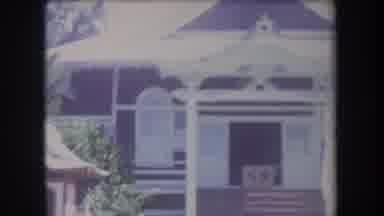 Hawaii USA (1969): Very Beautiful House With A Covered Wooden Porch At The