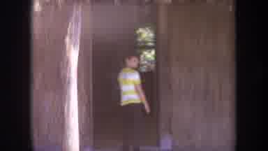 Hawaii USA (1969): Boy Entering A Hut And Front Entrance To House With Front Steps