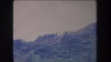 Hawaii USA (1969): Vintage Camera Recording Of Mountain Range Near Town