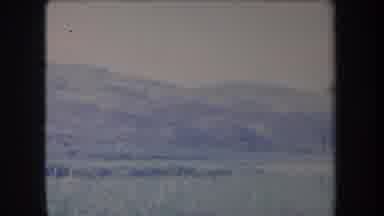 Hawaii USA (1969): Video Pans Left Of Hills And Land With A Pole Next To The