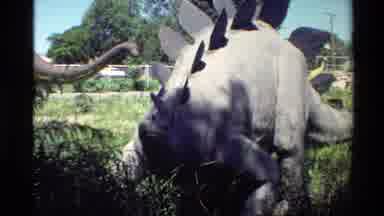 Western USA (1980): It Is An Extinct Dinosaur Eating Grass In Jurassic Park