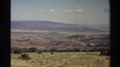 Western USA (1980): Desolate Land With Few Trees Nearby Seen From A Higher