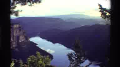 Western USA (1980): Look At Mountain Region In Summer With Lake In Its Valley