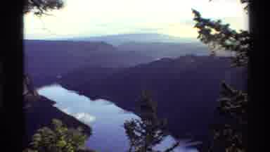 Western USA (1980): Looking Down Upon A Majestic River From The Top Of A Cliff