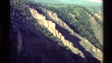 Western USA (1980): River Amid The Rocky Rushes With Forests On Both Sides Very
