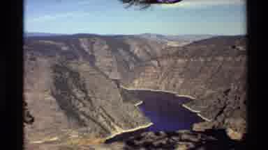 Western USA (1980): Beautiful River Flowing Through A Deep Rocky Canyon