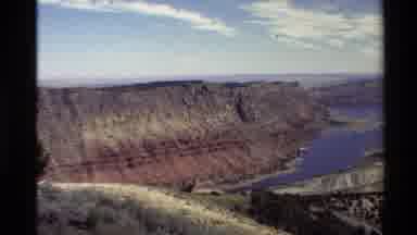 Western USA (1980): Mountains By The Sea With A Beautiful View With Water And Sea