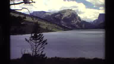 Western USA (1980): Nature Clip With Hills And Mountain Lake And Fields