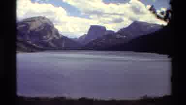 Western USA (1980): Footage Of A Very Large Lake With A Mountainous Range In The