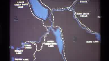 Western USA (1980): Zooming Out From A Map Of Lakes And Park Trails