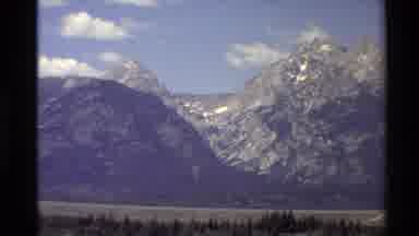 Western USA (1980): Shot Of Valley Between Two Mountain Peaks