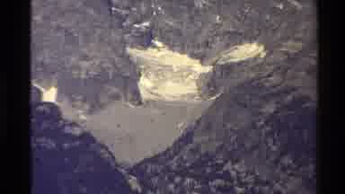 Western USA (1980): Glacier View On The Mountain Lake Trees Bushes And Grassland