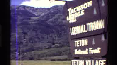 Western USA (1980): Panoramic Ski Resort In Summer Showing Sign And Dry Slopes
