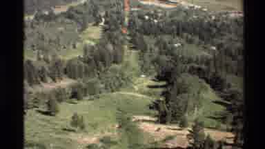 Western USA-1980: Inside Cable Car Ride With Landscape View Looking Down The