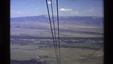 Western USA (1980): Power Line At High Level Extreme Heights Clear From Any