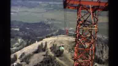 Western USA (1980): Large Electrical Pole On Mountain And Surrounding Hills And