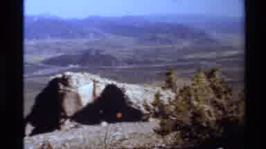 Western USA (1980): Panoramic A Valley From A Mountain Top Showing Surrounding