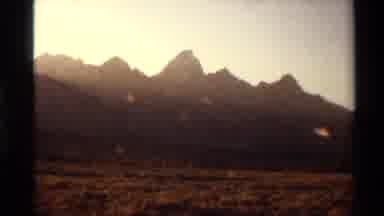 Western USA (1980): Vista Of Mountains In The Distance In The Late Afternoon And